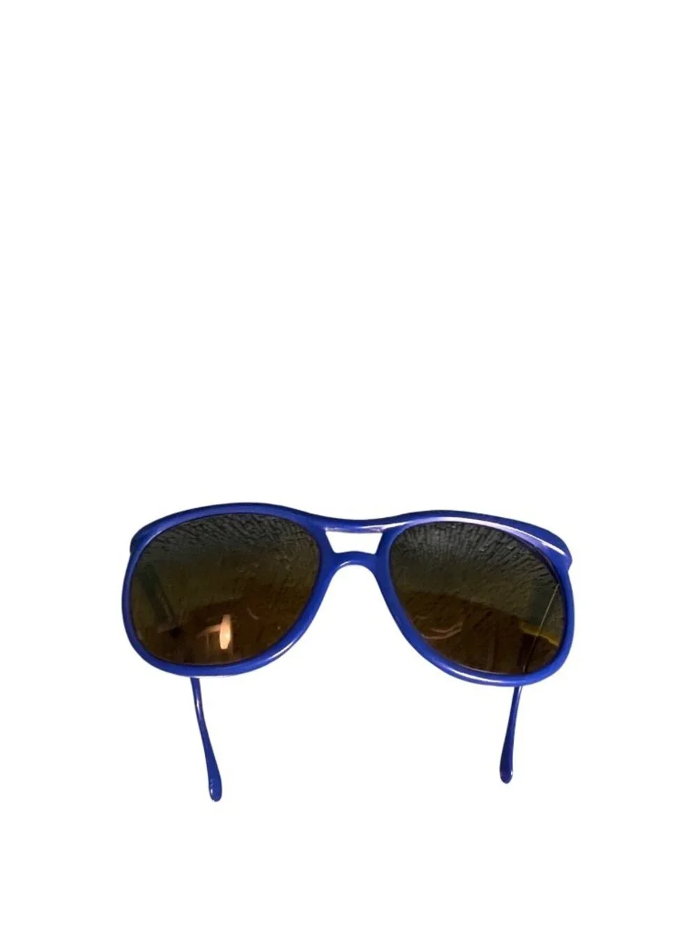 Vuarnet Blue Aviator Sunglasses With Brown Lenses Made In France Unisex